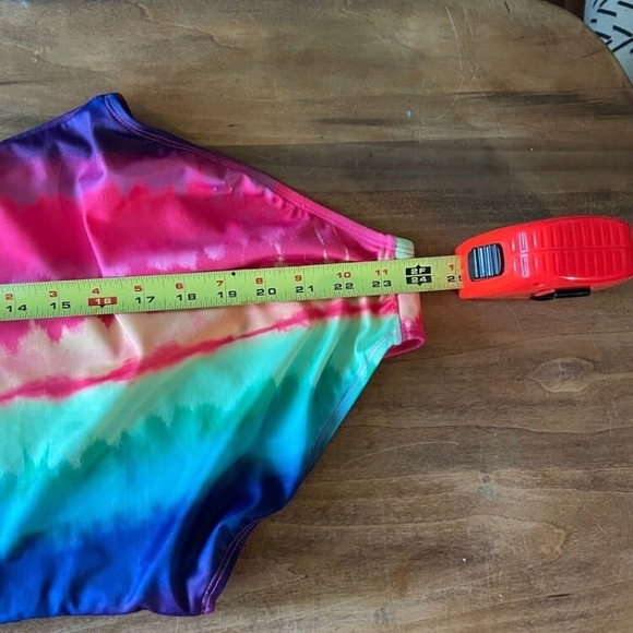 Cat And Jack Rainbow‎ Tie Dye Bathing Suit One Piece Size Large - Picture 5 of 7